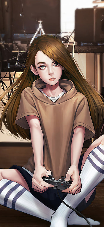 Gamer Girl, , and visuals, Gaming enthusiasts HD phone wallpaper