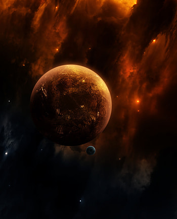 Universe, Galaxy, Planet, Satellite, Open Space HD phone wallpaper