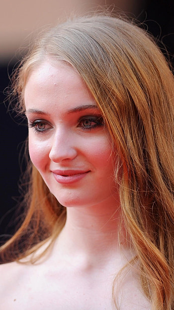 Sophie Turner, Facial close-up, Sony Xperia X HD phone wallpaper