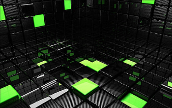 3D, Space, Square, Cube HD wallpaper