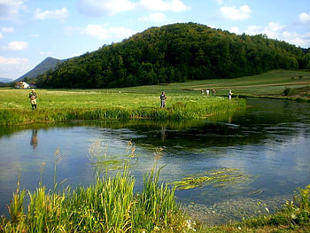 River Gacka, Croatia, lika, river, gacka, croatia HD wallpaper