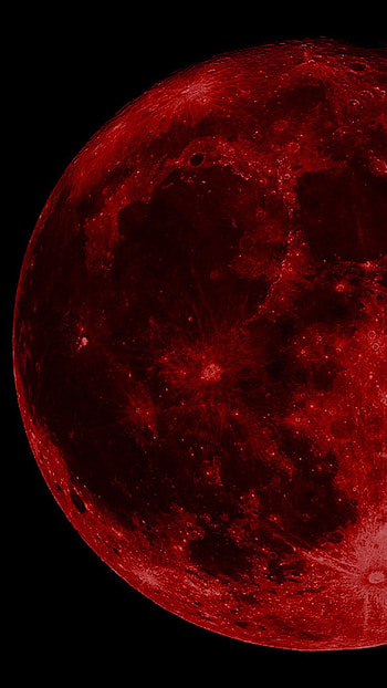 Red Aesthetic, Moon Red HD phone wallpaper