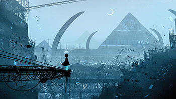 Standing At Edge, artist, artwork, digital-art HD wallpaper