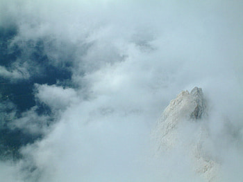 Mountain Mist, mist, art , clouds, sky, beautiful, rock, mountain HD wallpaper