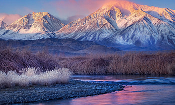 Mountains, landscape, river, nature HD wallpaper