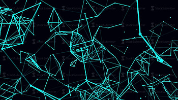 Futuristic technology background. loop abstract line and polygon animation. HD wallpaper