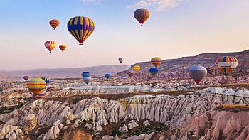 Red Valley, Cappadocia HD wallpaper