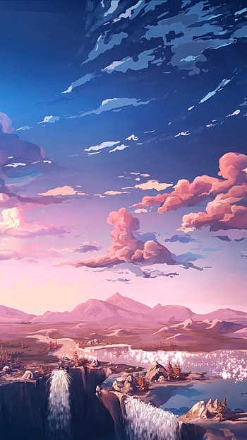 Vertical Anime, Pemandangan Anime HD phone wallpaper