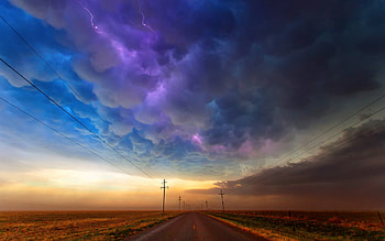 Colorful cloudy sky HD wallpaper