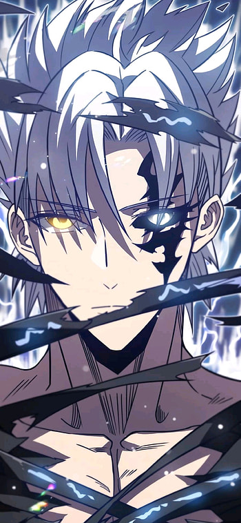 Anime Boy, manhua, electric blue, hair HD phone wallpaper