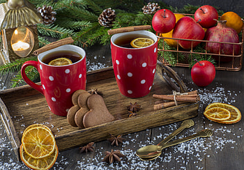 Cozy : Mulled Tea, Citrus & Ginger Cookies, food, tea HD wallpaper