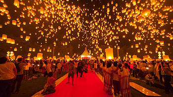 Festival , Ethereal ambiance, Vibrant celebration, Joyful occasion HD wallpaper