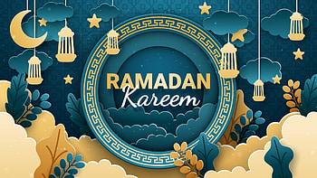 Eid Mubarak Stars Ramadan HD wallpaper