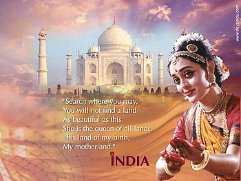indian girl with taj mahal, animation, girl, tajmahal, india HD wallpaper