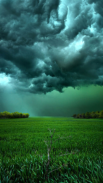 Cloudy sky HD phone wallpaper