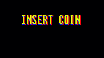 Insert Coin Classic Arcade Screen. Game Over in text titles. Classic arcade, vintage, retro video game style. Also available in a version processed through ... HD wallpaper