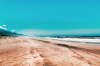 Seashore Under Clear Blue Sky , seashore, sky, nature HD wallpaper
