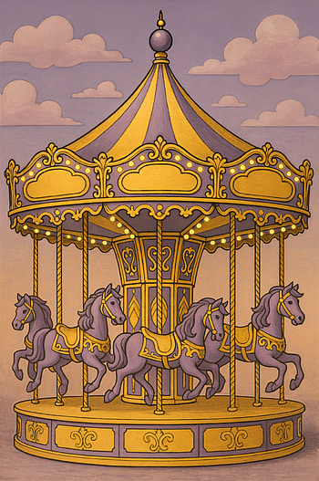 Twilight Carousel — HD phone wallpaper