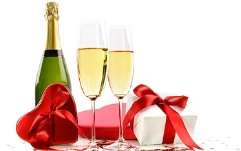 Holidays, Food, Vine, Valentine's Day, Drinks HD wallpaper
