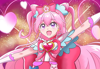 Nagomi Yui, Nagomi Yui, Cure Precious, Anime, Delicious Party Precure HD wallpaper