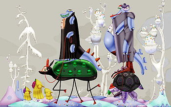 Art, , Drawing, Sweetheart, Nice, Situation, Cartoons HD wallpaper