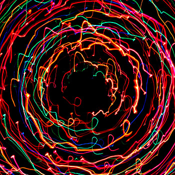 Abstract, Multicolored, Motley, Long Exposure, Glow HD phone wallpaper