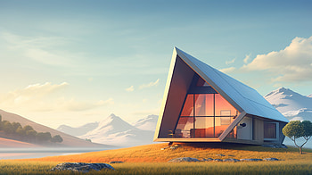 Minimalist Outdoor Tiny House, tiny house, man made, architecture HD wallpaper
