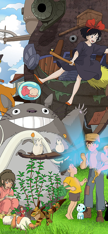 All Ghibli movies, Studio Ghibli, Totoro (My Neighbor Totoro), My Neighbor Totoro, movie, crossover HD phone wallpaper