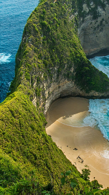 Manta Bay, Nusa Penida Island, Bali Indonesia, Windows 10 spotlight ry HD phone wallpaper
