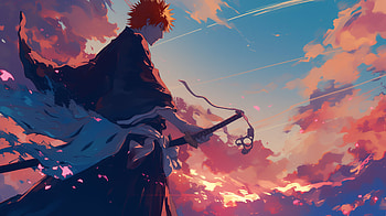 Ichigo Kurosaki: Twilight Standoff, Anime, Bleach, Ichigo Kurosaki HD wallpaper
