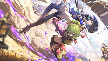 Yelan Kuki Shinobu Genshin Impact HD wallpaper