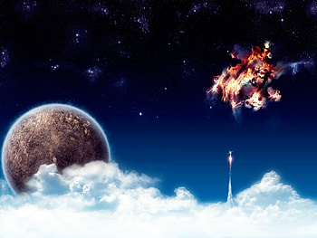 Landscape, Fantasy, Planets, Universe, Clouds HD wallpaper