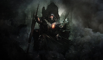 Demon Dark, demon, dark, artist, artwork, digital-art, skull HD wallpaper