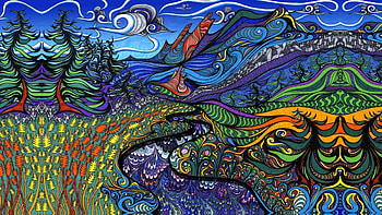 trippy art on Pinterest HD wallpaper