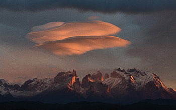 Lenticular Clouds over Torres del Paine Chile, clouds, nature, lenticular, chile, ex HD wallpaper