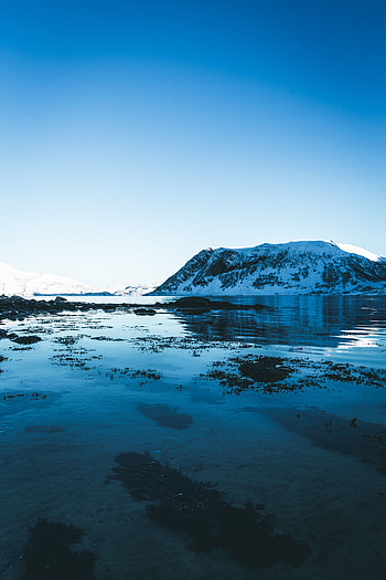 Winter, Nature, Sky, Mountains, Snow, Lake, Snow Covered, Snowbound HD phone wallpaper