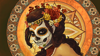 Dia de los Muertos, skull, november 2, holiday, mexico HD wallpaper