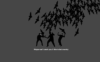 minimalistic ninjas funny swastika HD wallpaper