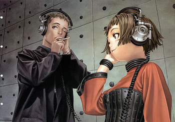 night in the club, murata, girl, head, range HD wallpaper