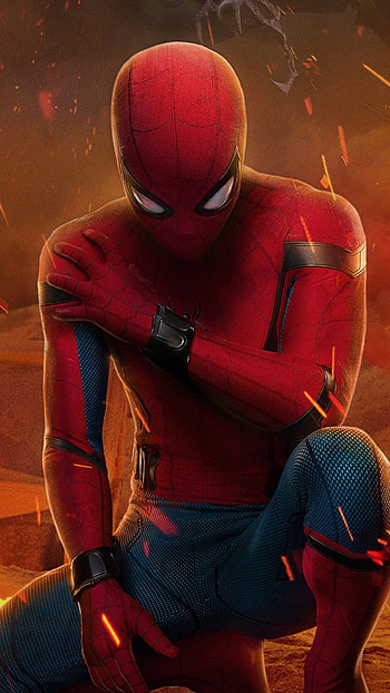 Spider Man Homecoming, Tom Holland, Marvel superhero posters, Artistic representation HD phone wallpaper