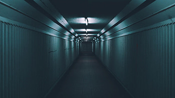 Walls, Dark, Corridor, Door, Passage HD wallpaper