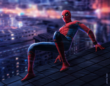 Spiderman On The Wall , spiderman, superheroes HD wallpaper