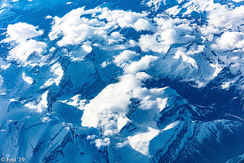 Nature, Mountains, Clouds, View From Above, Vertex, Tops, Snow Covered, Snowbound HD wallpaper