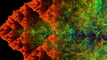 Red Green Flame Fire Smoke Dark Background Abstraction Abstract HD wallpaper