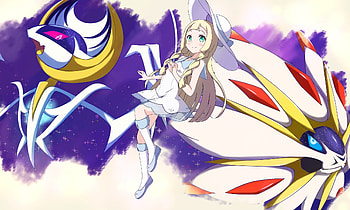 Lillie Lunala, Solgaleo Pokmon, Pokemon heroes, Pokemon art HD wallpaper