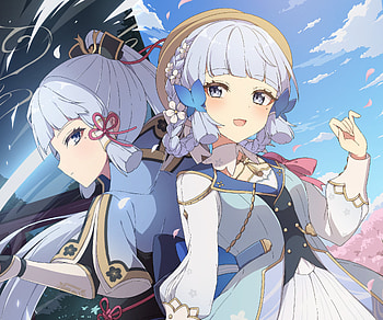Kamisato Ayaka, Kamisato Ayaka (Genshin Impact), video game, Genshin Impact HD wallpaper