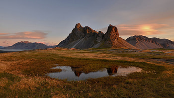 Water Reflection Sunset, reflection, nature, sunset HD wallpaper