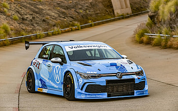 Volkswagen Golf GTI, front view, exterior, tuning Golf, blue Golf, German cars, Volkswagen HD wallpaper