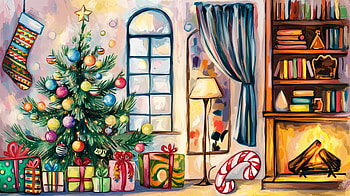 Holiday Cheer: A Cozy Ultra Experience, Christmas, tree, gift, fireplace, christmas fireplace HD wallpaper