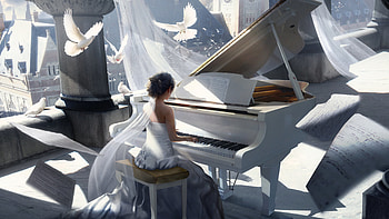 Artistic beauty, Expressive instrument, Captivating performances, Harmonious melodies HD wallpaper
